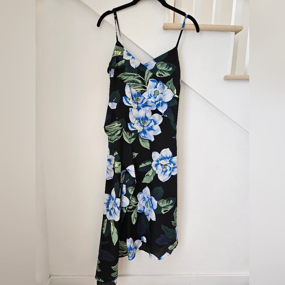 Banana Republic Floral Black Dress